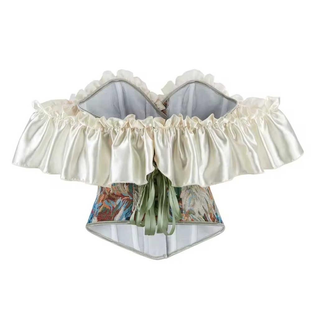 Floral Off-Shoulder Corset Top - Picture 3 of 4